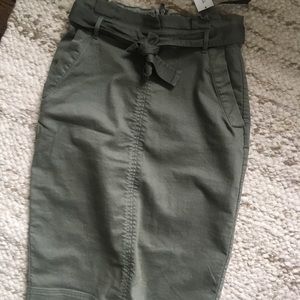 Banana Republic Green Pencil Skirt NWT